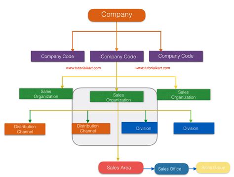 Sales organization and distribution .